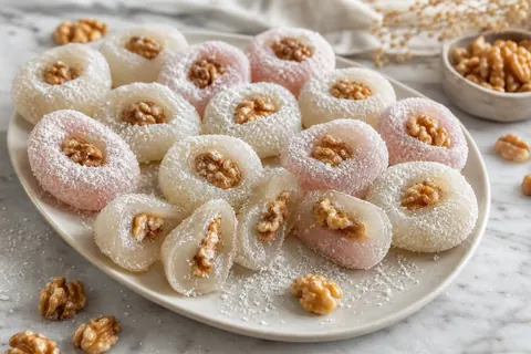 باسلوق خانگی با نشاسته و مغز گردو
