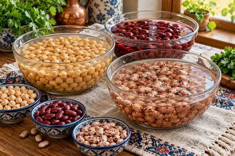 خیساندن حبوبات سریع؛ چند ساعت و با چه آبی