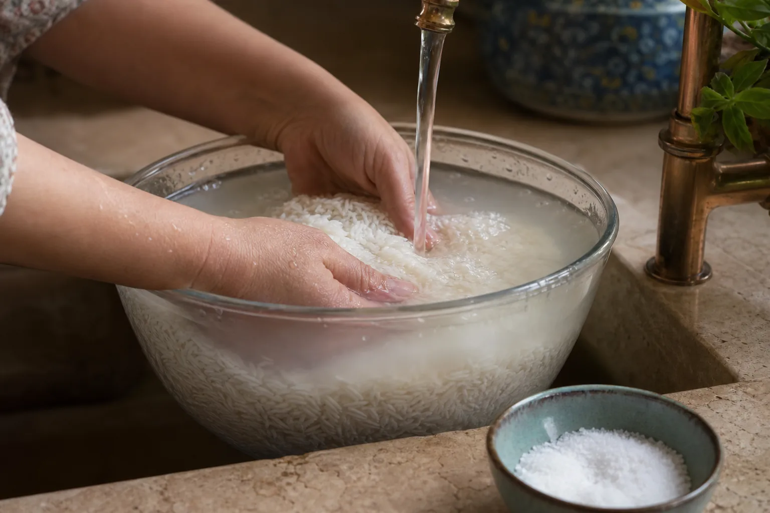 برنج را از قبل آماده کنید