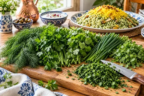 سبزی پلویی شامل چه سبزی‌هایی است؛ ترکیب و نسبت