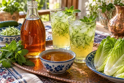 شربت سکنجبین خانگی و غلظت درست آن