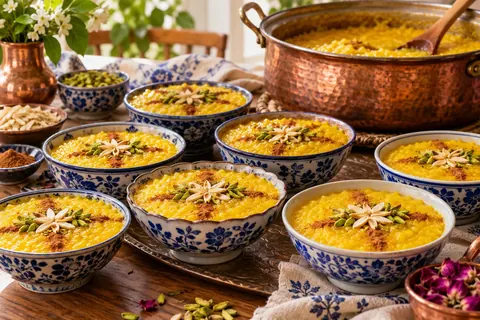 شله زرد نذری برای ۵۰ نفر
