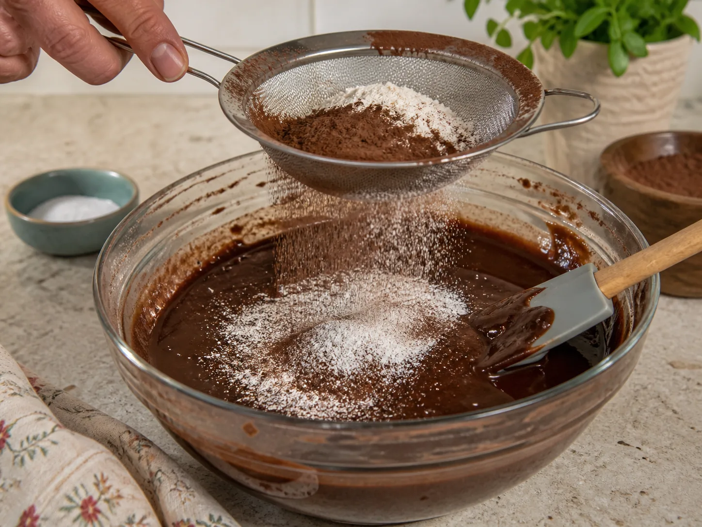 اضافه‌کردن مواد خشک