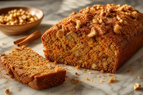 کیک هویج خانگی با گردو و دارچین
