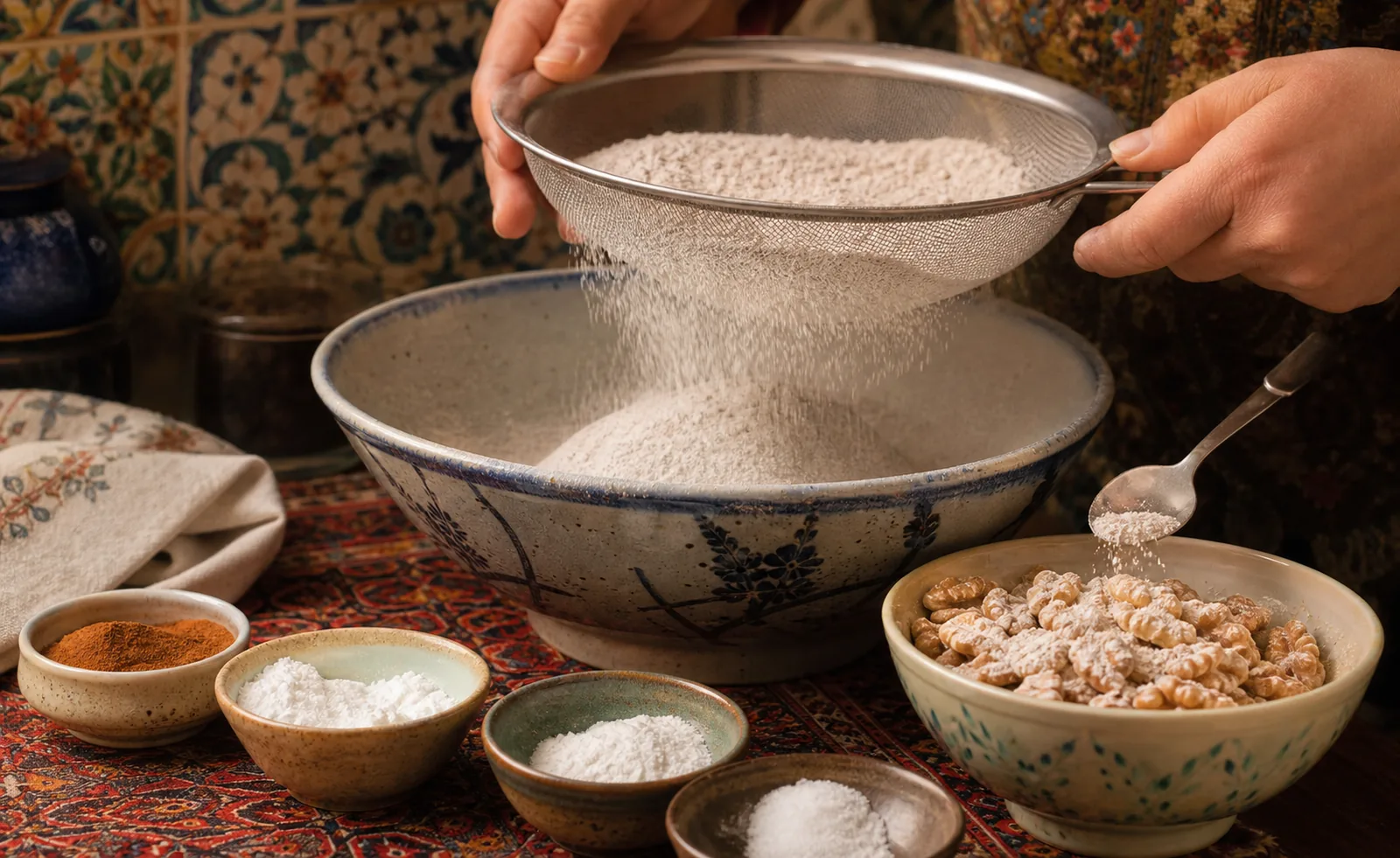 مواد خشک را یکدست کنید